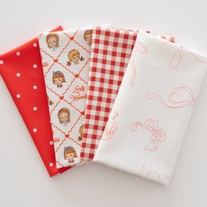 천가게 원단패키지 플라워 꽃무늬 체크 스트라이프 조각천 33종, 1세트, 205