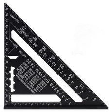 목공 삼각자 스피드스퀘어 목공자 직각자 각도자, 1개, (고급형) 185*185*255