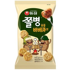 농심 쫄병 숯불바베큐맛 82gx8봉/라면스낵/무배, 82g, 8개
