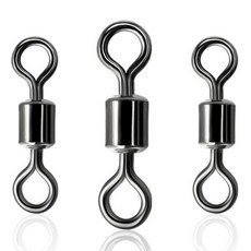 에이치컴퍼니 낚시도래 회전도래 맨도래 스테인리스 스틸, 1개, 100개입