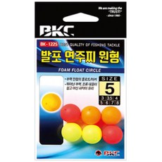 BKC 원형 연주찌 발포찌 마커찌 송어 학꽁치 BK-1225, 6, 1개