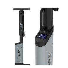 크랭크 라피드 RAPID 자전거 로드 MTB 디지털 스마트 에어 펌프, 메탈릭 블루, 1개