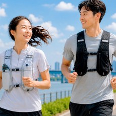 초경량 러닝조끼 러닝백 2color / 트레일베스트 마라톤조끼 달리기, 1개, 그레이