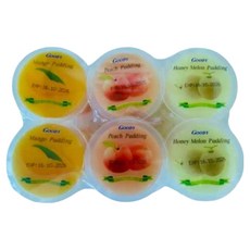 구디 혼합 푸딩120gx6컵(망고2 복숭아2 멜론2), 3개, 120g