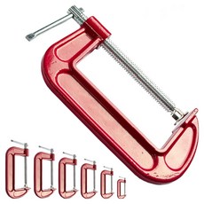 세인티에프 C형 만력기 48~207mm 모음 클램프 바이스 목공 탁상 퀵그립 목공용품, 1개