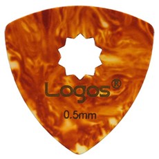 로고스 국산 기타피크 미끄럼방지 홀피크 0.5mm, 1개