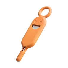 올인원 휴대폰 스마트폰 유심핀 유심교체핀 유심칩 수납키링 유심빼는핀, 오렌지, 1개