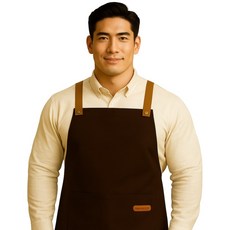 허니앤모어 1+1 예쁜 방수 주방 카페 빅 큰 사이즈 앞치마, 1개, 빅+빅