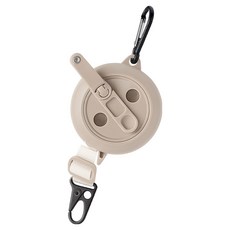 에스위두 튼튼한 고강도 휴대용 실내외 캠핑 호텔 여행용 빨래줄, 베이지세트, 1개