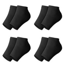 이지앤코 발 뒤꿈치 굳은살 실리콘 보습 패드 풋패드, 블랙 4세트