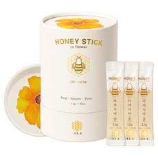 -23.5 꿀스틱 스틱꿀 30포 100% 국산 벌꿀 아카시아꿀 야생화꿀 잡화꿀 밤꿀 대추나무꿀 피나무꿀 때죽나무꿀 한달분 선물 답례품, 360g, 1개