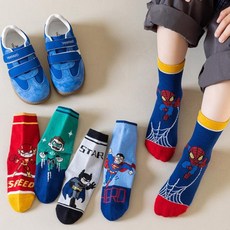 [코차레이드] 히어로 아동 중목양말 5종세트