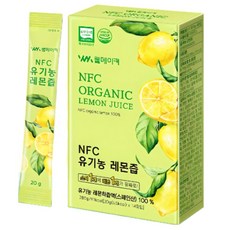물 한방울도 넣지않고 1일1레몬 NFC 착즙 유기농 레몬즙 레몬수 원액 레몬즙물, 14개, 20g