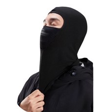 위솔레이 숨쉬기 편한 사계절 바라클라바, 블랙(FREE SIZE), 1개