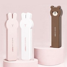 체리닷컴 휴대용 귀여운 곰돌이 토끼 수저통 케이스, 3개, 혼합
