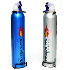 차량용 소화기 255ml 자동차 승용차 전기차 겸용 한문철 휴대용 미니 캠핑용 가정용 스프레이 확산 소화기o, 1개, 블루