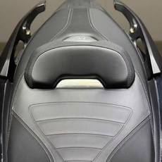 모토싱크 혼다 ADV350 컴포트 다운 시트 안장 등받이 쿠션 튜닝 업킷 장착 21년 이상, 1세트, 화이트라인 다운 크롬