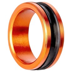 FTK 낚시 라인 커팅 방지 링 - 묶을 때 손가락 보호대, 2개, 주황색