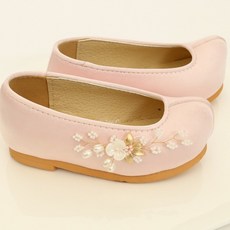 실크 유아 여아 주니어 아동 전통 한복 꽃신 (5컬러)