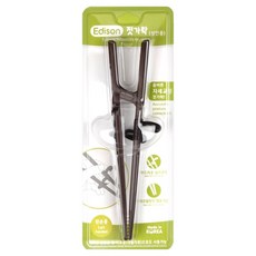 에디슨 성인용 젓가락 왼손 브라운 프리미엄, 1개