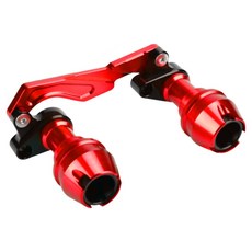 CHEKIS 범용 머플러슬라이더 PCX NMAX XMAX SYM 등 머플러 보호 일체형슬라이더, 레드