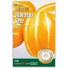 베스트 금꿀 참외 씨앗 50립 아삭하고 당도 높은 참외씨 종자, 1개