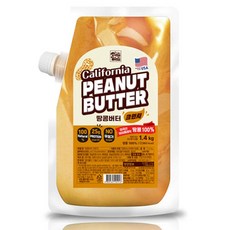 델리웰리 캘리포니아 땅콩버터 크런치 1.4kg 땅콩잼 대용량, 1개