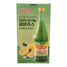 유로푸드 유기농 레몬주스, 500ml, 6개