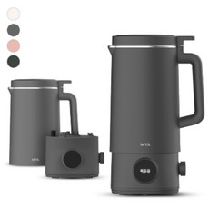 [마이아] 마이쿠커 프리미엄 분리형 두유 제조기 죽 티메이커 ND-MYA003 대용량 1000mL, 그레이