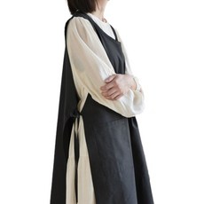 방수원단 이중 앞뒤 앞치마 카페 주방 (3컬러), 차콜, 1개