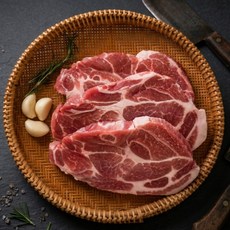 국내산 1등급 돼지고기 목살 무항생제 1.2kg 캠핑용 목살스테이크 1+1, 2개