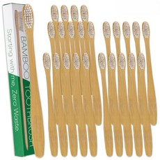호구다 제로웨이스트 대나무 칫솔, 25개, 1개입