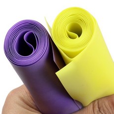 라텍스 고무 스트레칭밴드 요가 헬스 근력운동 스포츠 탄력밴드 0.35mm / 1+1 행사, 옐로우, 퍼플, 1개