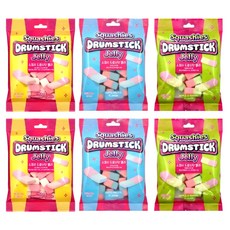 스쿼시 드럼스틱 젤리 3종(애플/뚜띠/밀크스트로) 각2봉씩 총6봉, 6개, 100g