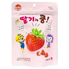 (주)산마을 뽀로로 과일이쿵 유기농과자 어린이과자 딸기쿵 과일칩, 15g, 1개