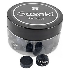 사사키블랙 6겹 R각팁 sasaki 사사키팁, H, 50개, 블랙 H (압축)