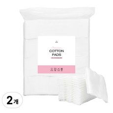 오아소 순면 100% 프리미엄 양면 화장솜 대용량, 2개, 500개입