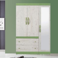 해해동동 라라1200거울옷장세트(2서랍옷장+거울반장) (88), 그린