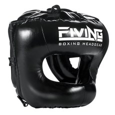 FIVING 복싱 헤드기어 권투 mma 코보호 헤드기어, 1개, 블랙+화이트