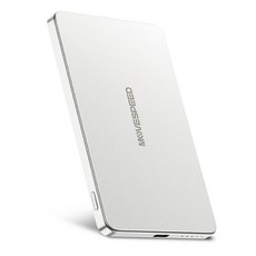 무브스피드 20W 맥세이프 무선 충전 보조배터리 5000mAh W05, 스노우 화이트, 5000GB
