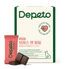 디페토 강아지 기관지 심장 면역 영양제 굿 브레스앤펌핑 150g, 30정, 심장/간, 1개