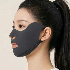 LONGET 자외선차단 UV마스크 얼굴햇빛가리개 골프마스크, 2개, 차콜그레이