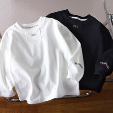 뽀뽀뽀 아동복 베이직 무지티 1+1 긴팔티 남아 키즈 아동 어린이 봄 가을 이너 티셔츠