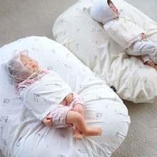 [제이앤제나] 허리에 무리없는 신생아부터 역류방지쿠션 커버만 - 순면A 커버, 오리지널_커버만_래빗핑크