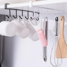 리브닉스 걸이형 주방거치대 주방선반 다용도, 1개, 화이트 + 블랙(