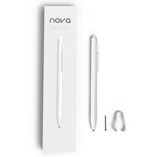 지니비 EMR 노바펜슬 갤럭시탭 S펜 와콤 호환 태블릿 터치펜, 화이트, 1개