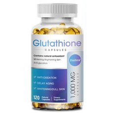 글루타치온 1000mg 강력한 미백피부 다크닝 감소 비타민C 안티에이징 면역력 강화, 1개, 120정