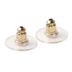 골드 귀걸이 뒷마개 귀고리 클러치 뒤침마개 10P, 투명&골드