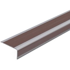 스내피 PVC 계단 모서리 미끄럼방지 패드, 브라운, 4개