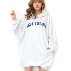 통통마녀 ] 웨스트 버지니아 후드 4컬러 / 남여공용 / 오버사이즈 [ 기모 포함 판매 ]